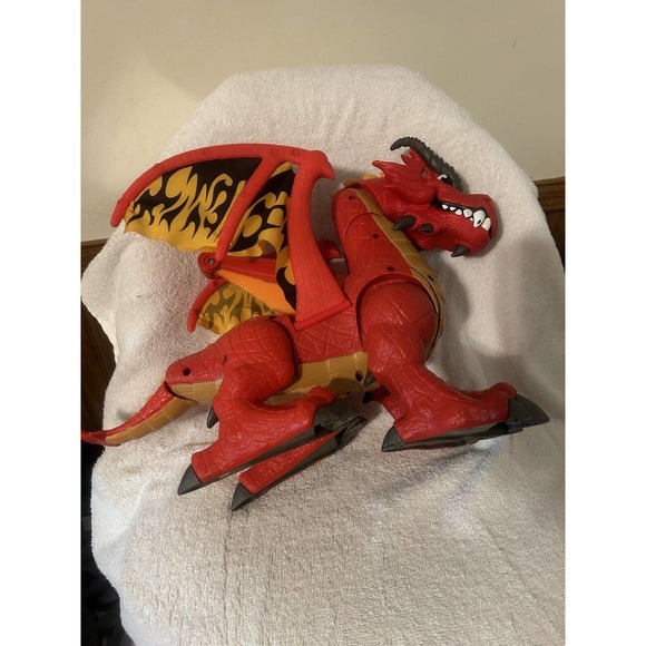 Fisher Price IMAGINEXT Red Winged Eagle Talon Castle Dragon With Sounds WORKS - Picture 13 of 13